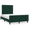 vidaXL Cadre de lit sans matelas vert fonc&eacute; 120x190 cm velours