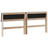vidaXL T&ecirc;te de lit capitonn&eacute;e Taupe 180 cm Pin massif