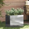 vidaXL Cache-pot de jardin Acier inoxydable 50 x 32 x 40 cm