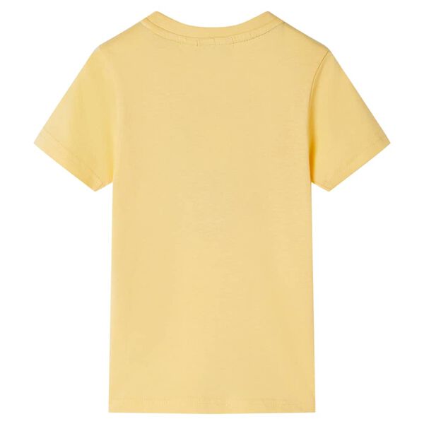 T-shirt pour enfants avec manches courtes jaune 140