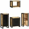 vidaXL Ensemble de mobilier de salle de bain 4 pcs Bois Recycl&eacute; Solide