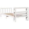 vidaXL Cadre de lit sans matelas blanc 90x200 cm bois de pin massif