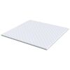 vidaXL Surmatelas en Coco Blanc 200 x 200 cm Tissu jacquard