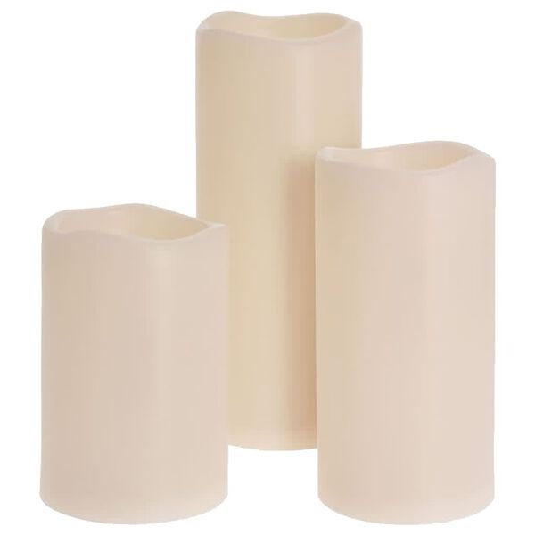 Ambiance Ensemble de 3 bougies &agrave; LED avec t&eacute;l&eacute;commande