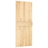 vidaXL Porte NARVIK Naturel 85 x 210 cm Bois de pin massif