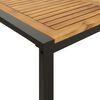 vidaXL Ensemble &agrave; manger de jardin 7 pcs bois d'acacia solide et m&eacute;tal
