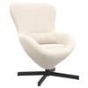 vidaXL Fauteuil &oelig;uf Cr&egrave;me 63 x 73 x 90 cm tissu