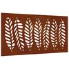 vidaXL D&eacute;coration murale jardin 105x55 cm acier corten design feuille