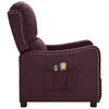 vidaXL Fauteuil &eacute;lectrique de massage Violet Tissu