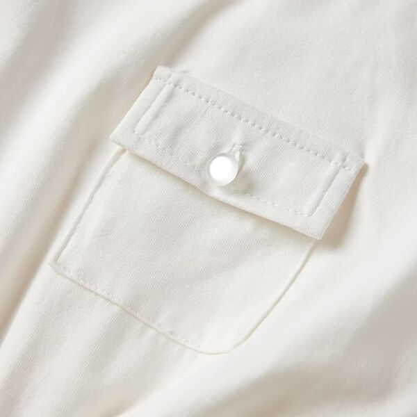 Robe enfants à manches courtes écru 140