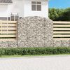 vidaXL Panier de gabions arqu&eacute; 200x30x180/200 cm Fer galvanis&eacute;