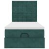 vidaXL Cadre de lit ottoman avec matelas vert fonc&eacute; 80x200 cm velours