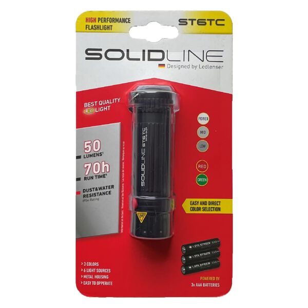 SOLIDLINE Lampe de poche ST6TC avec clip 50 lm