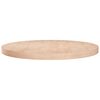 vidaXL Dessus de table rond &Oslash;60x4 cm Bois de ch&ecirc;ne massif non trait&eacute;
