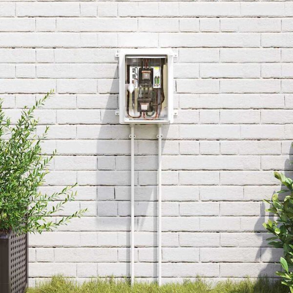 vidaXL Armoire de contr&ocirc;le Gris 47 x 20 x 60 cm Plastic ABS