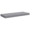 vidaXL &Eacute;tag&egrave;res murales flottantes 2 pcs Gris 60x23,5x3,8 cm MDF