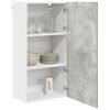 vidaXL Armoire suspendue Gris b&eacute;ton et Blanc 50 x 31 x 100 cm