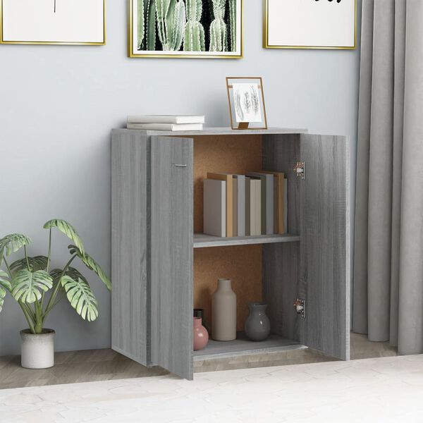 vidaXL Buffet Sonoma gris 60x30x75 cm Bois d'ing&eacute;nierie