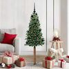 vidaXL Sapin de No&euml;l mince Vert 150 cm PVC et bois de pin massif