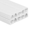 vidaXL Goulotte de câble 15x10 mm 10 m PVC