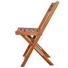 vidaXL Chaises de bistro d'ext&eacute;rieur lot de 2 Bois d'acacia solide