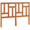 vidaXL T&ecirc;te de lit cire marron 135 cm bois massif de pin