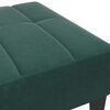 vidaXL Repose-pied vert fonc&eacute; 77x55x31 cm velours