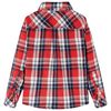 Chemise &agrave; carreaux pour enfants rouge et bleu marine 104
