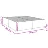 vidaXL Cadre de lit sans matelas cr&egrave;me 200x200 cm tissu