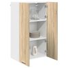 vidaXL Armoire suspendue avec stockage Ch&ecirc;ne Sonoma 60 x 31 x 100 cm