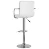 vidaXL Tabouret de bar Blanc Similicuir