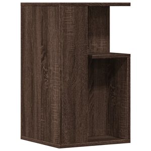vidaXL Table d'appoint ch&ecirc;ne marron 35x35x60 cm bois d'ing&eacute;nierie