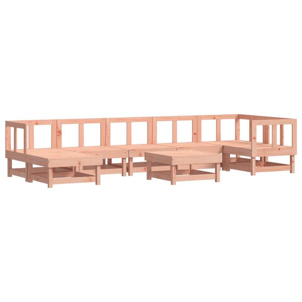 vidaXL Salon de jardin 8 pcs bois massif douglas