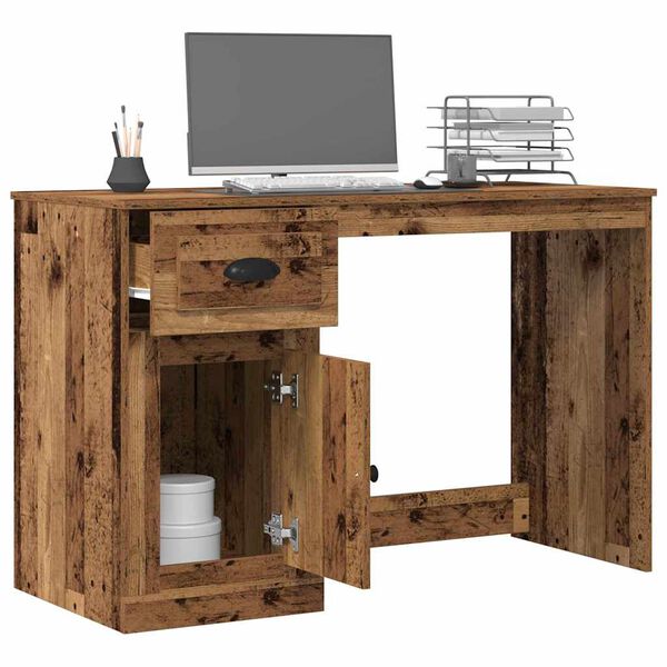 vidaXL Bureau Bois Ancien 50 x 115 x 75 cm Bois d'ing&eacute;nierie