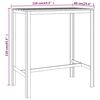 vidaXL Table de bar 110x60x110 cm Bois de pin impr&eacute;gn&eacute;