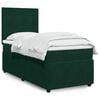 vidaXL Sommier &agrave; lattes de lit avec matelas Vert fonc&eacute; 90x190 cm