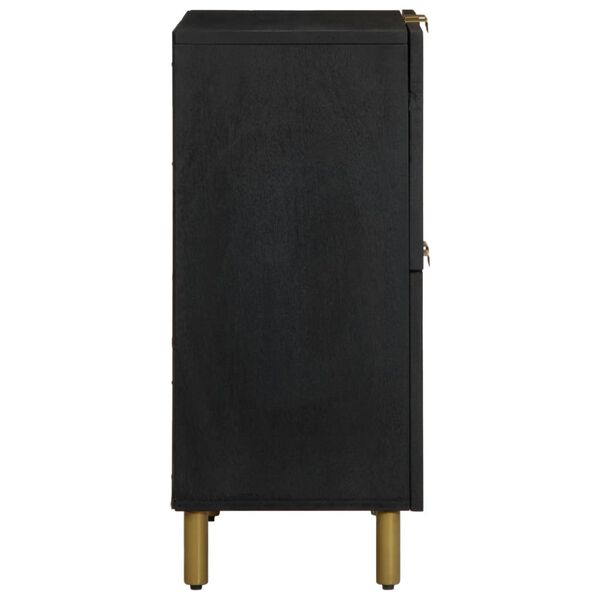 vidaXL Buffet noir 60x33x75 cm bois d'ingénierie