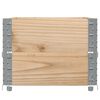 vidaXL Colliers de palette 2 pcs 100x50 cm bois de pin solide