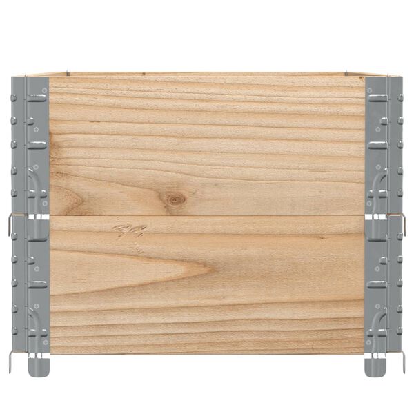 vidaXL Colliers de palette 2 pcs 100x50 cm bois de pin solide