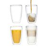 HI Ensemble de verres à latte macchiato 2 pcs 400 ml transparent