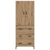 vidaXL Haut Armoire Montage mural Ch&ecirc;ne artisanal 69,5 x 34 x 180 cm