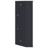 vidaXL Armoire de bain &agrave; miroir d'angle gris 30x24x60 cm
