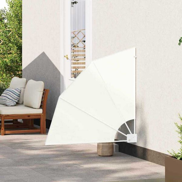 vidaXL Écran de confidentialité pour balcon Crème 115 x 115 cm