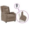 vidaXL Fauteuil de massage Cappuccino Similicuir