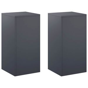 vidaXL Support de Plante 2 pcs Anthracite 30 x 30 x 60 cm