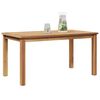 vidaXL Table basse Marron 90 x 50 x 45.5 cm Bois de teck solide