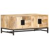 vidaXL Table basse 90x55x40 cm Bois de manguier massif