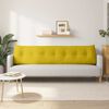 vidaXL Coussin de Dos Jaune 200 x 24 x 50 cm Velours