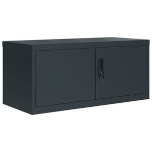 vidaXL Classeur anthracite 90x40x40 cm acier