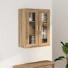 vidaXL Armoire murale suspendue chêne artisanal 69,5x34x90 cm